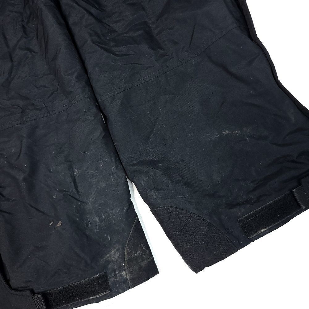 Cabelas Gore-Tex Black Snow Bibs Overalls Mens Large Tall Black Nylon Outdoors - Picture 8 of 8